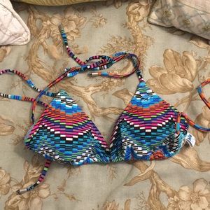 Colorful bikini top
